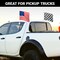 G128 Combo Pack: American USA Car Flag & Checkered Race Car Flag 11x17 In | Both Double Sided Printed 150D Polyester | Flagpole Included | Perfect for Festival Celebrations, Parades